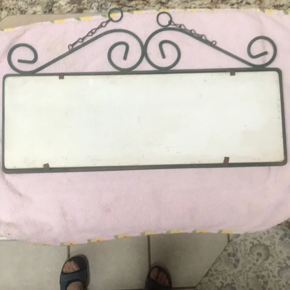 Sign Ceramic & Metal Fruit Welcome Sign